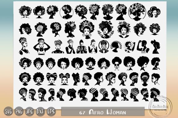 Beautiful Woman, Floral Lady, Female Graphics for Crafts