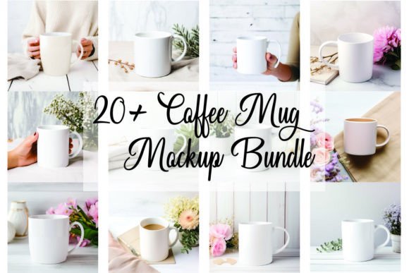 Coffee Mug Mockup Bundle: Graphics for Mugs Amp