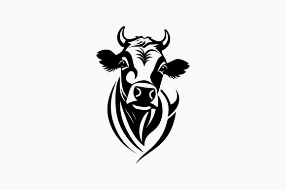 Cow Face Graphics for Crafts & Creative Branding