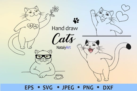 Happy Cute Cats Graphics & Illustrations Review