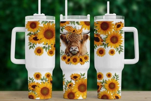 Highland Cow PNG: Graphics for Quencher Branding