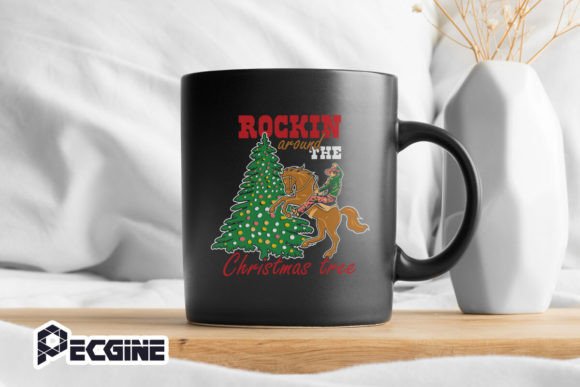 Rockin Around the Christmas Tree Cowboy Graphics